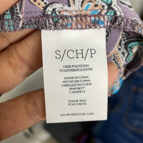 CABI Floral Cami Tank | Purple | Small - Picture 7 of 8